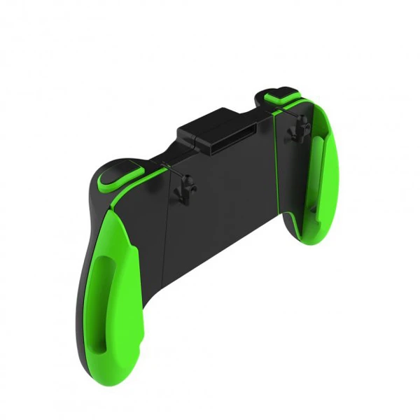 Shinecon B06A Gamepad Trigger Shooter Joystick for PUBG Mobile Game iPhone Android – Black + Green