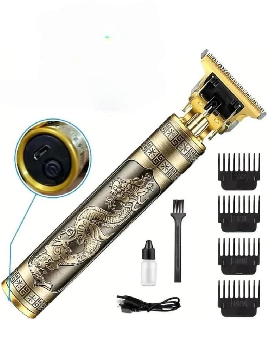 Type-C USB Interface Adjust Battery Vintage T9 Hair Cutting Hair Trimmer Type C